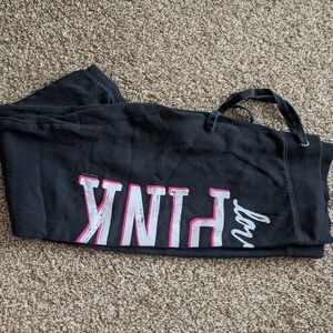 Pink crop sweatpants